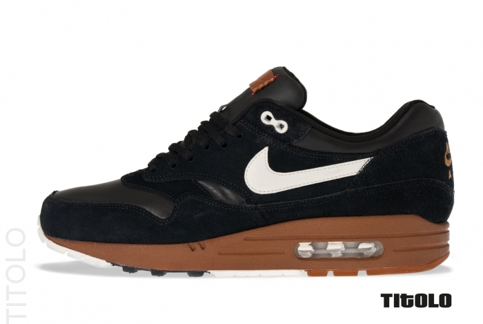 Nike Air Max 1 Premium Black White Hazelnut 2