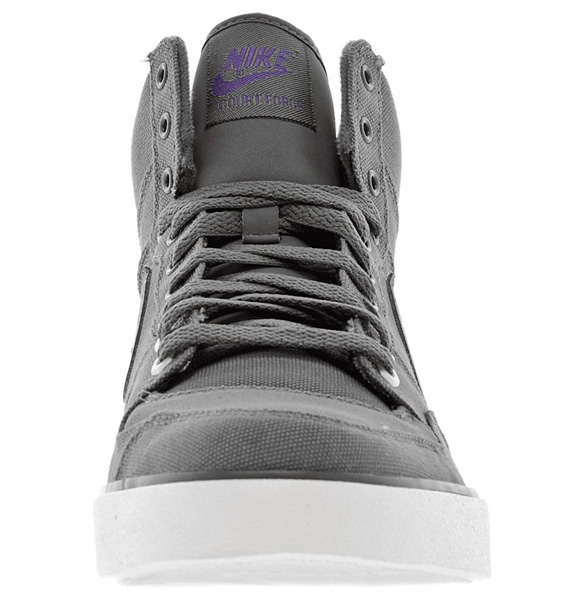 Nike Court Force Ac Grey Canvas Purple 2