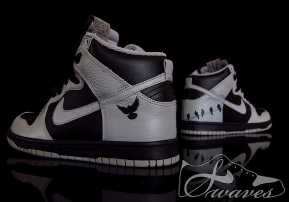 Nike Dunk High Birds On A Wire Customs By Swaves 1