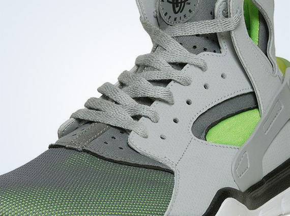 Nike Huarache Free Bball 2012 - Wolf Grey - Action Green