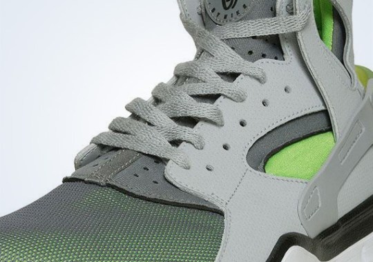 Nike Huarache Free Bball 2012 – Wolf Grey – Action Green
