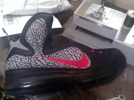 Nike Lebron 9 Black Cement Customs By Emannuelabor 4