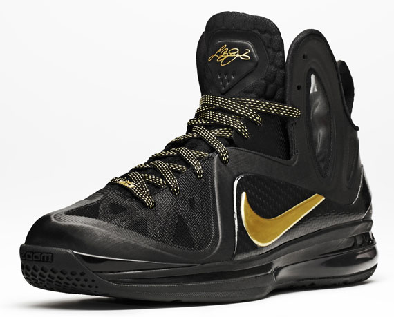 Nike LeBron 9 Elite 'Away' - Black - Gold - SneakerNews.com