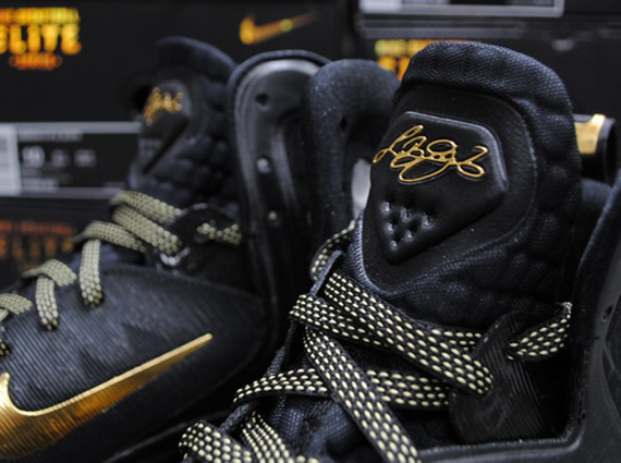 Nike LeBron 9 P.S. Elite - Black - Metallic Gold