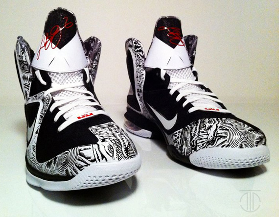Nike Lebron 9 Freegums All Over Customs By Rom 6