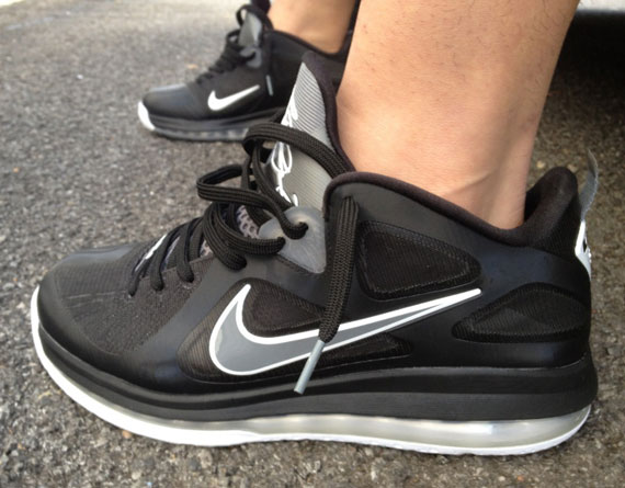 Nike Lebron 9 Low Black Grey White On Feet 2
