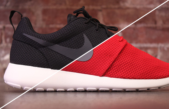 Nike Roshe Run – Black + Red | Available