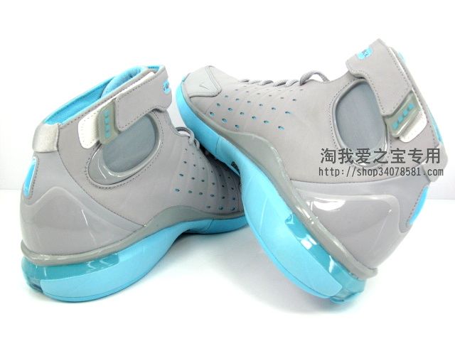 Nike Zoom Huarache 2k4 Wolf Grey Metallic Silver Tide Pool 5