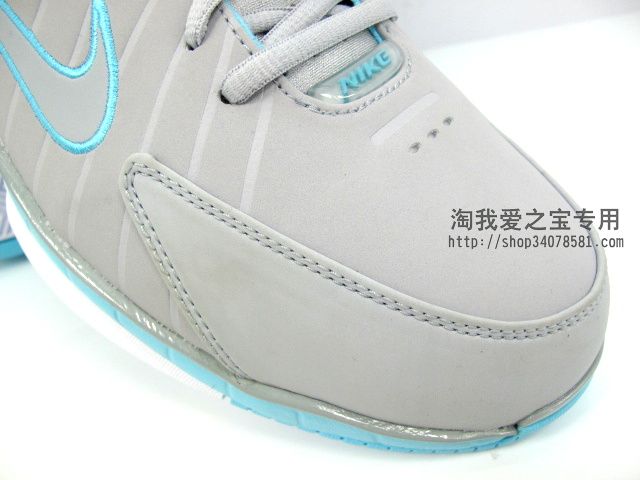 Nike Zoom Huarache 2k4 Wolf Grey Metallic Silver Tide Pool 8