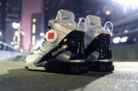 Baskets Reebok Pump Twilight Zone 2012 - Taille 44 Noir Pour Homme - Occasion