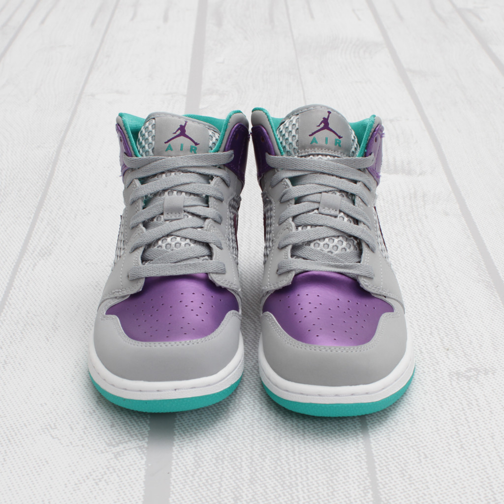 Air Jordan 1 Phat Gs Wolf Grey Ultraviolet New Grreen 3