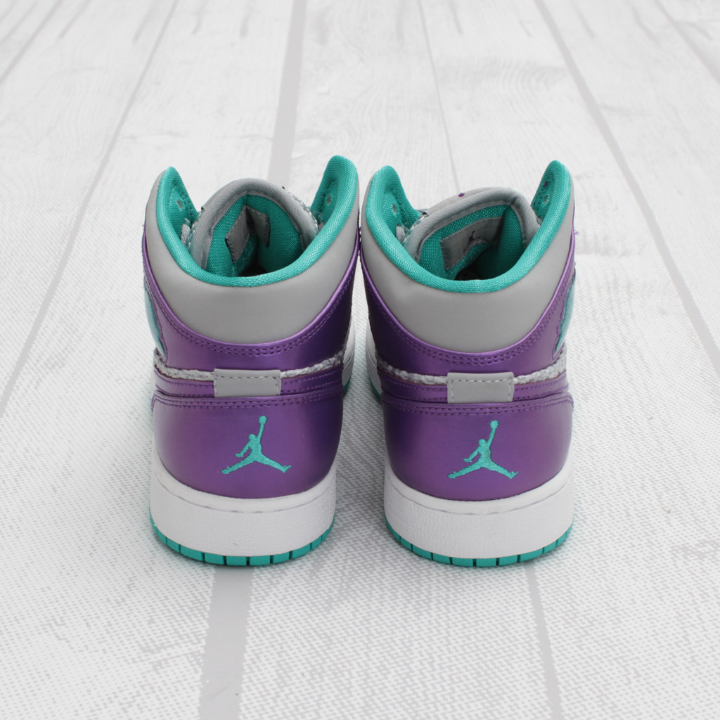 Air Jordan 1 Phat Gs Wolf Grey Ultraviolet New Grreen 5