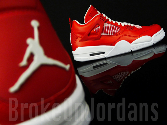 Air Jordan Iv Red White 11