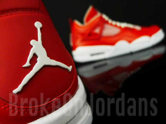 Air Jordan Iv Red White 12