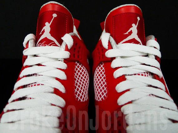 Air Jordan Iv Red White 2