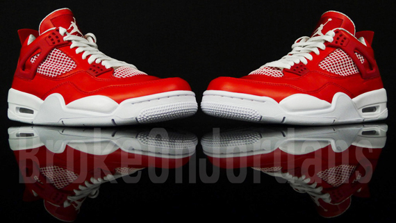 Air Jordan Iv Red White 4