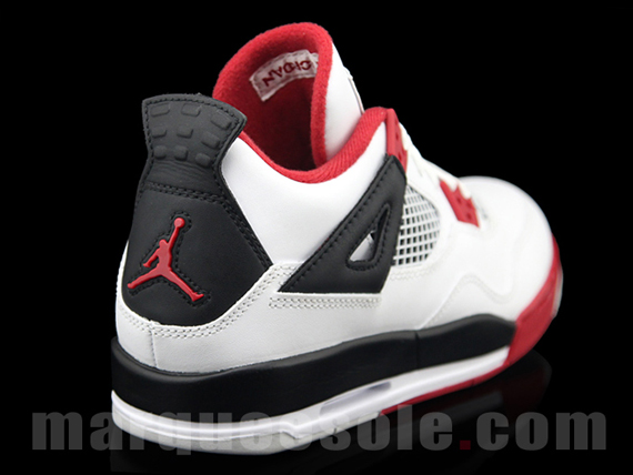 Air Jordan Iv White Red 3