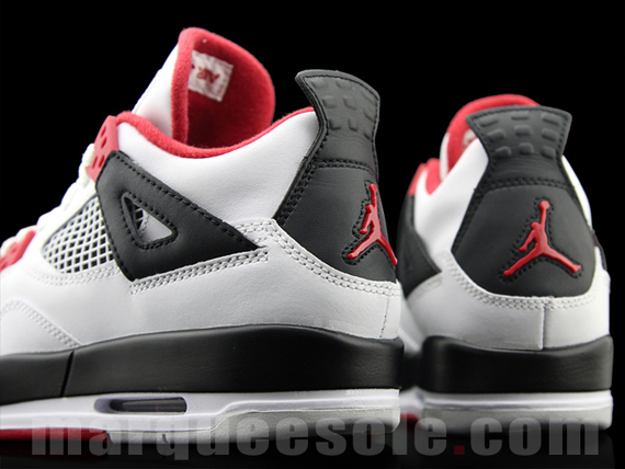 Air Jordan Iv White Red 6