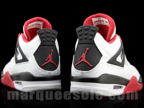 Air Jordan Iv White Varsity Red Black 2012 3