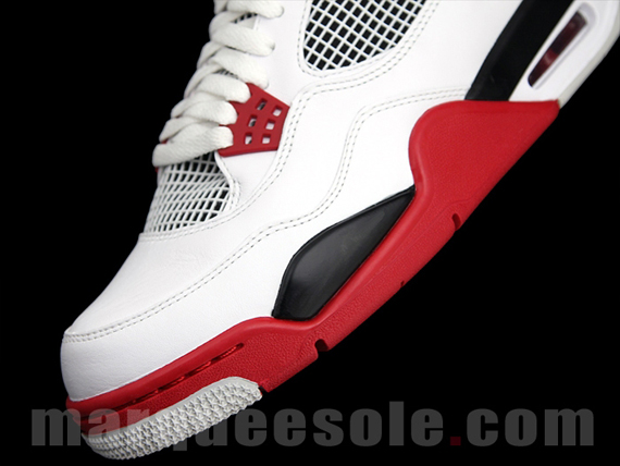Air Jordan Iv White Varsity Red Black 2012 5