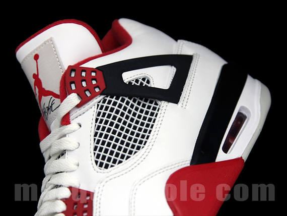 Air Jordan Iv White Varsity Red Black 2012 6