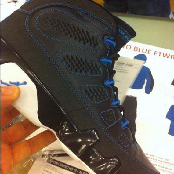 Air Jordan Ix Black Photo Blue 2