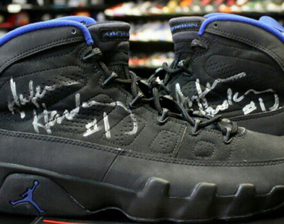 Air Jordan V - Autographed Game-Worn Michael Jordan PE 