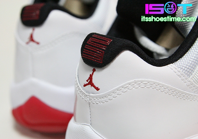 air-jordan-xi-low-white-varsity-red-detailed-images-07 Air Jordan Xi Low White Varsity Red Detailed Images 07