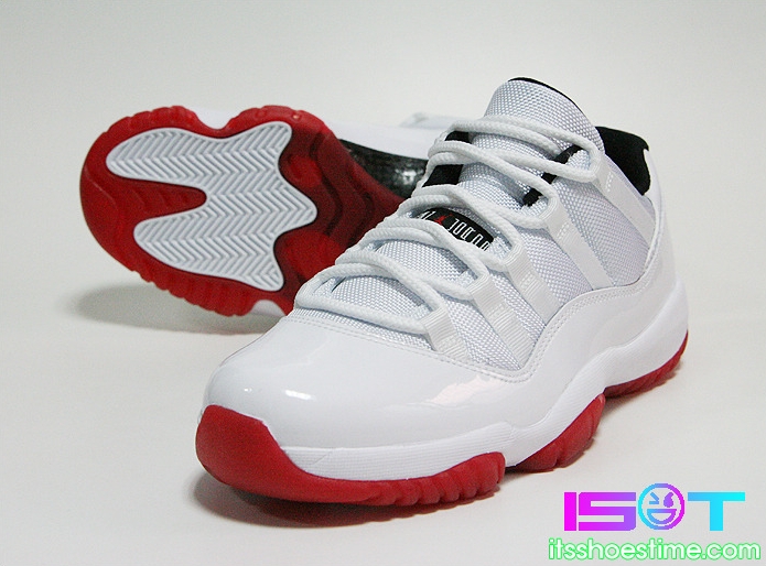 air-jordan-xi-low-white-varsity-red-detailed-images-17 Air Jordan Xi Low White Varsity Red Detailed Images 17
