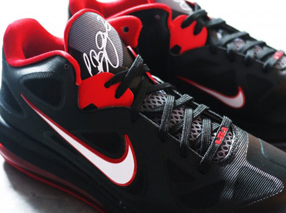 Nike LeBron 9 Low – Black – Sport Red – White