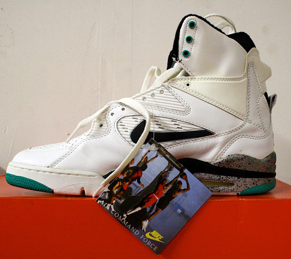 Nike Air Command Force - White - Black - Bright Green | OG Pair on eBay SneakerNews.com