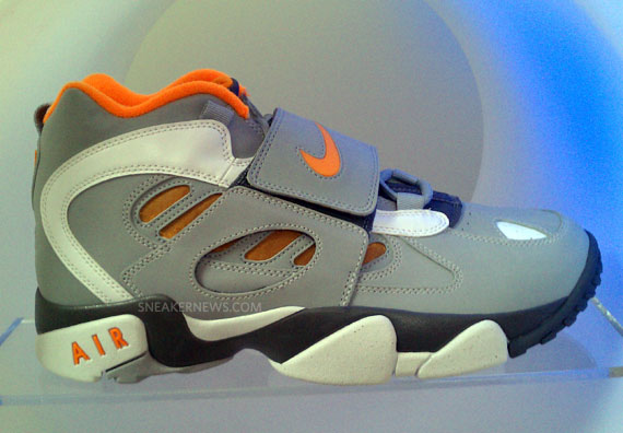 Nike Air Diamond Turf Ii Grey Orange White 8