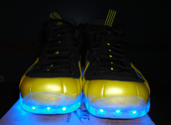 Nike Air Foamposite One Electrolime Light Up Customs Ebay 1