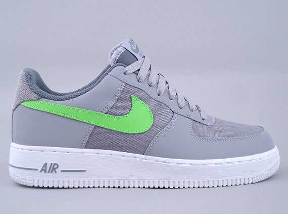 Nike Air Force 1 Low Wolf Grey Green 2012 US Mens size 11- Pre-owned -  RARE!!