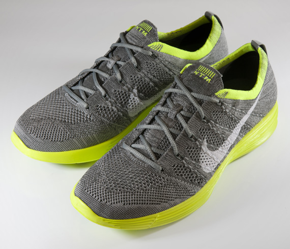 Nike Htm Flyknit Trainer Grey Volt 3