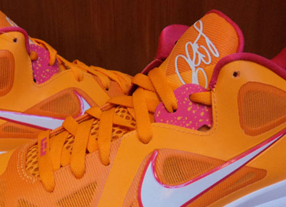 Nike LeBron 9 Low - Vivid Orange - Cherry