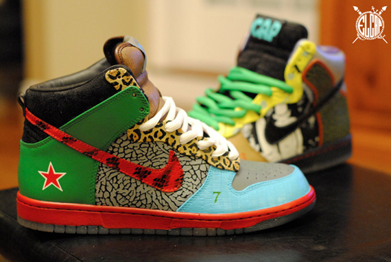 Nike SB Dunk High 'What the Dunk' Customs by El Cappy - SneakerNews.com