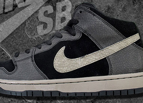 nike sb dunk mid black iron 1