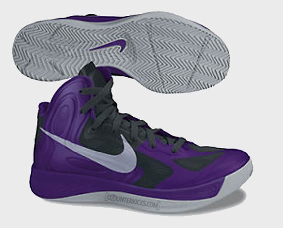 Nike Zoom Hyperfuse 2012 Court Purple Black Wolf Grey1