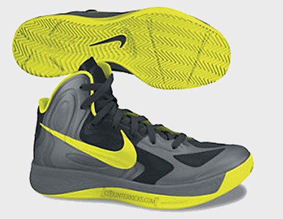 Nike Zoom Hyperfuse 2012 Supreme Cool Grey Black Atomic Green