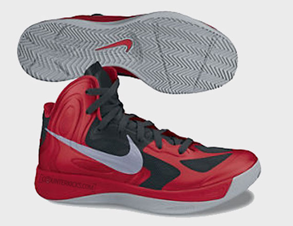 Nike Zoom Hyperfuse 2012 University Red Black Wolf Grey1