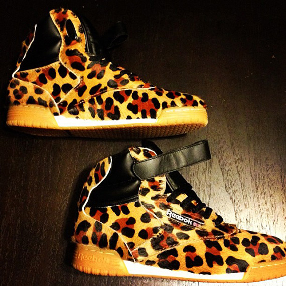 Reebok Ex O Fit Hi Leopard 2