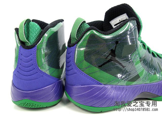 Take a closer look at the jordan Gamma AJ 12 Shorts below which are now Green Purple 4