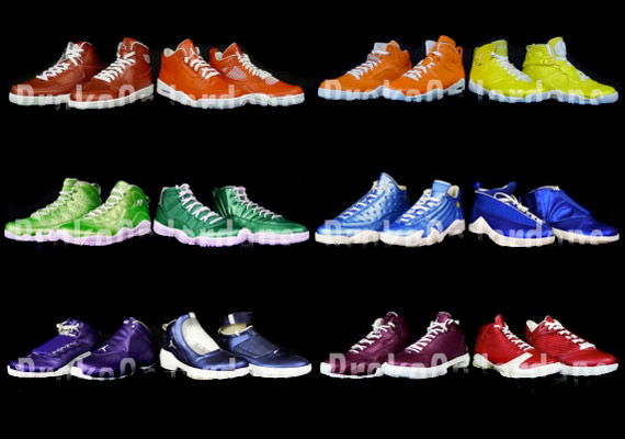 jordan rainbow shoes