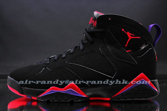 Air Jordan VII 'Raptors' - Black - Red - Purple - SneakerNews.com