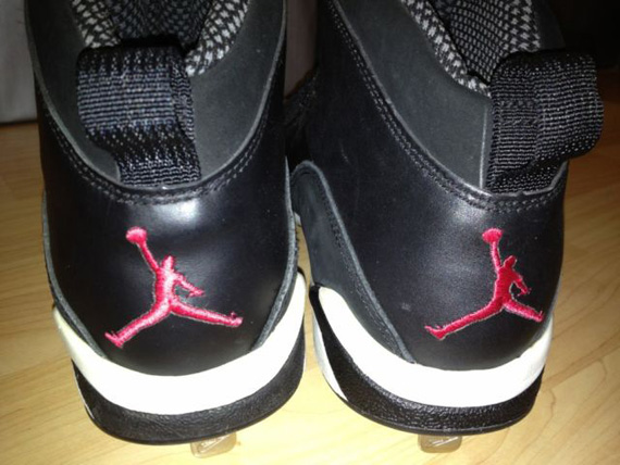 Air Jordan X Black Red Michael Jordan Pe Cleats 5