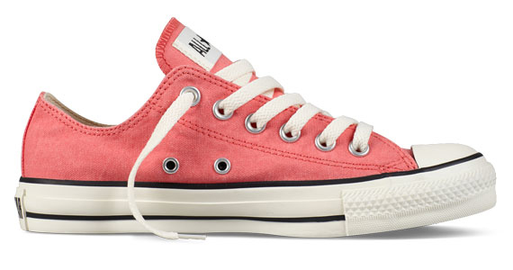 Stonewashed 2024 red converse