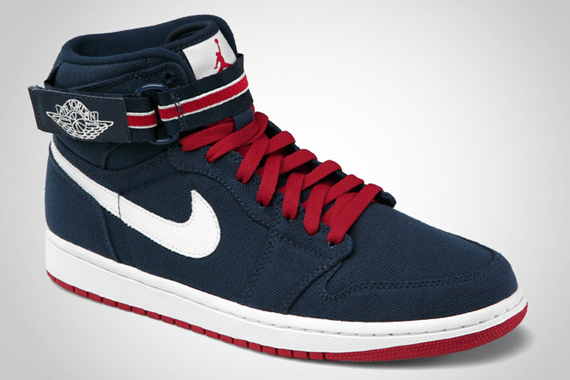 Buy the Nike Air Jordan 1 Hi Strap Premier Olympic Red, Shite, Blue  Sneakers 375352-101 Size 10.5