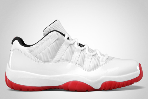 Jordan Xi Low White Red Official Images 2