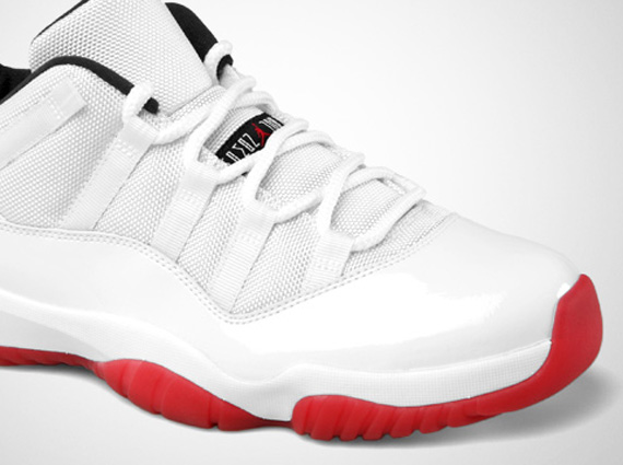 Air Jordan XI Low - White - Varsity Red - Black | Official Images